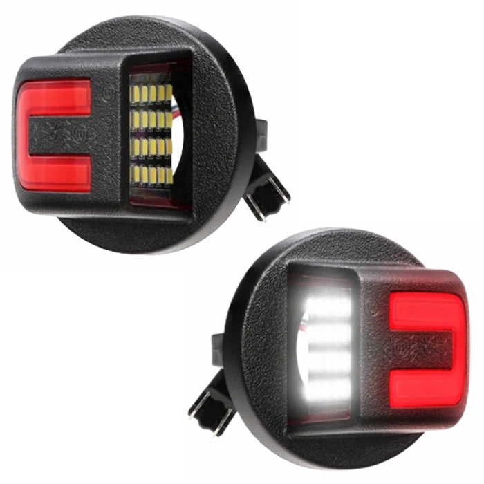 Yankok 24ULED License Plate Lights for Ford F150/250/350/450/550/SuperDuty Ranger Expedition Excursion Explore Bronco
