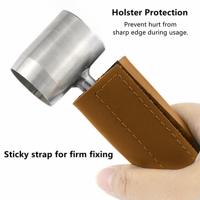 Yankok Hand Auger Wood Drill for Bushcraft Settlers, 1 in. Hole Bit, 6.5in. Length, Manual Wrench Survival Tool with Protective Case in Brown