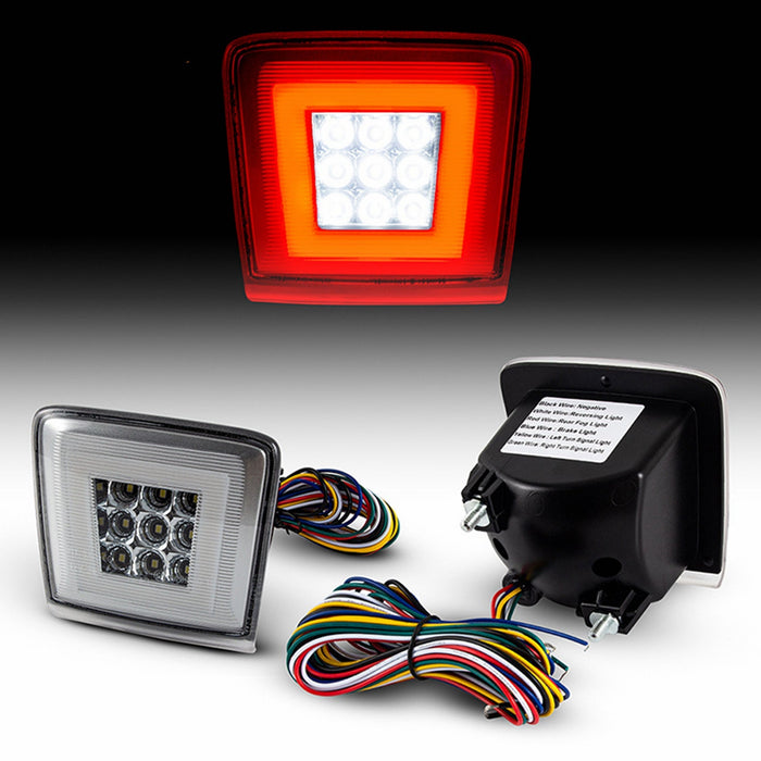 Yankok Nissan Nismo LED Rear Bumper Light for 370Z 2009-2021, Juke Nismo 2013-2017, Sentra Nismo 2017-2019 Red Clear