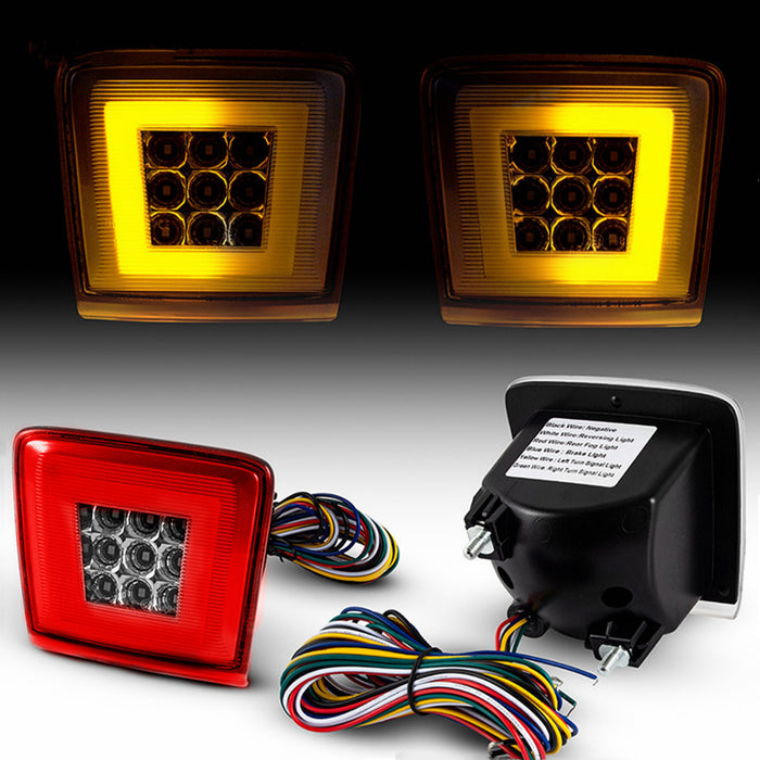 Yankok Nissan Nismo LED Rear Bumper Light for 370Z 2009-2021, Juke Nismo 2013-2017, Sentra Nismo 2017-2019 Red Clear