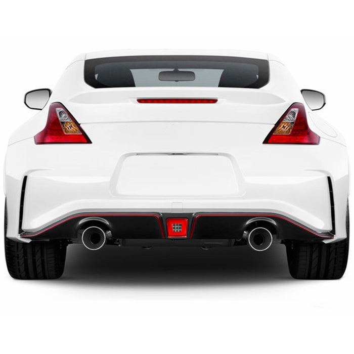 Yankok Nissan Nismo LED Rear Bumper Light for 370Z 2009-2021, Juke Nismo 2013-2017, Sentra Nismo 2017-2019 Red Clear