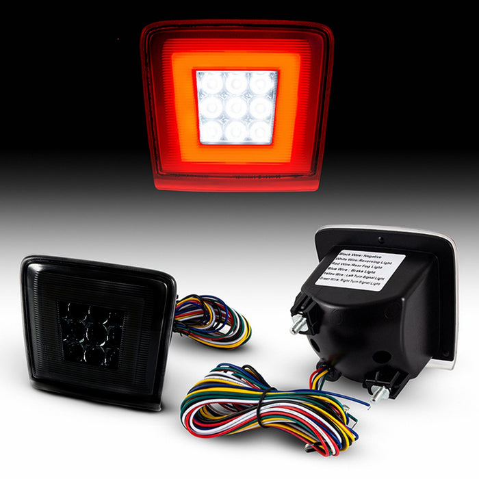 Yankok Nissan Nismo LED Rear Bumper Light for 370Z 2009-2021, Juke Nismo 2013-2017, Sentra Nismo 2017-2019 Red Clear