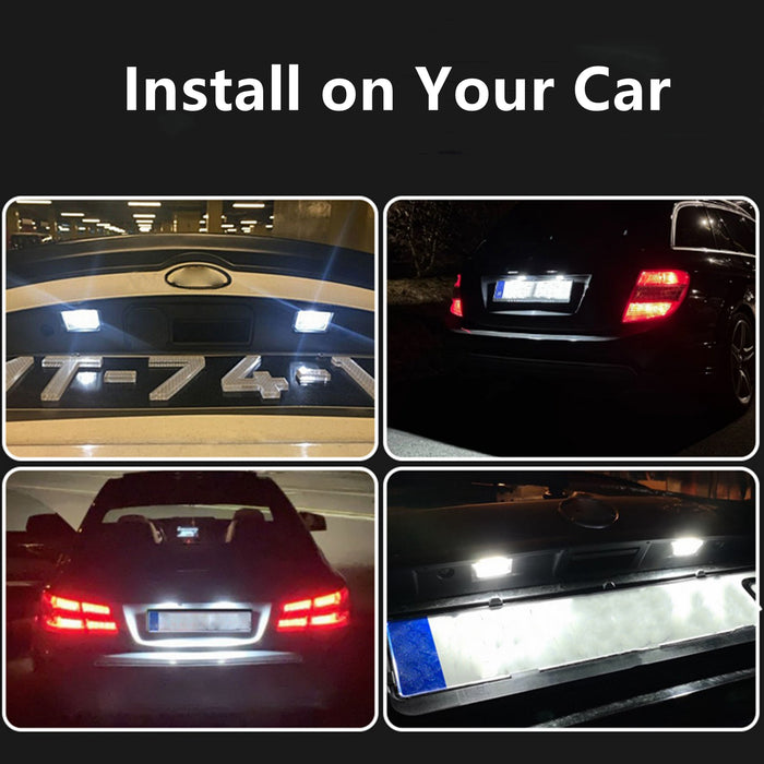 Yankok LED License Plate Lights for Mercedes Benz W204 S204 W212 C207 S212 W221 C216
