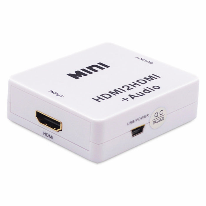 Yankok 1080P Mini HDMI to HDMI Audio Converter with 3.5mm Audio Output