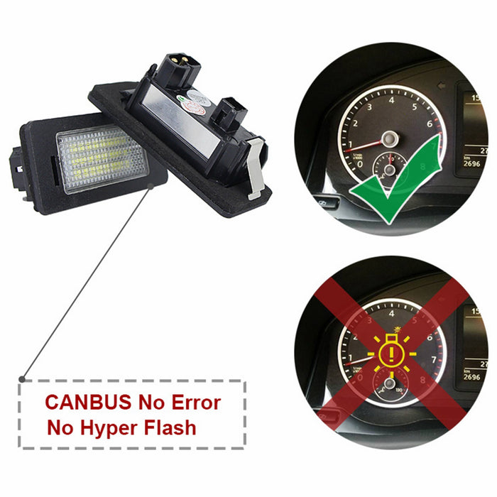 Yankok LED License Plate Lights for BMW 1 3 4 5 Series E82 E88 E90 E91 E92 E93 E39 E60 E61 E70 E71 E72 X1 X3 X5 X6 M3 M4