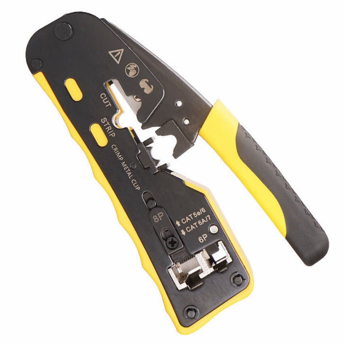 Yankok 806ER The Final Pass Through Crimper (RJ45 Pass Thru and RJ11/RJ12 Standard Crimp Strip and Cut)