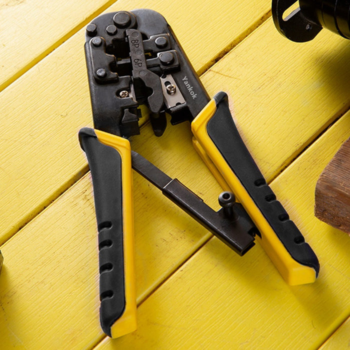 Yankok RJ45 RJ12 RJ11 Modular Crimper Strip / Cut / Crimp Tool N5684R