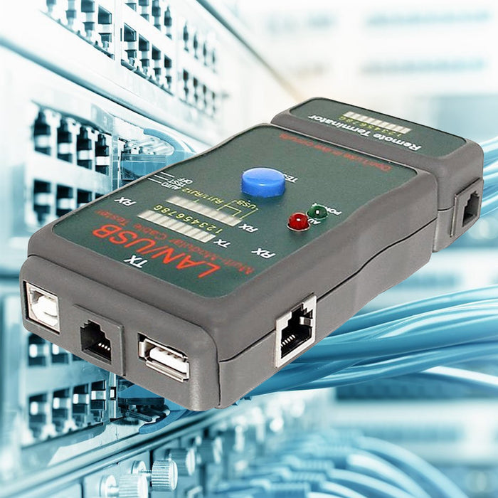 Yankok LAN/USB Multi-Network Modular Cable Tester with Remote Terminator