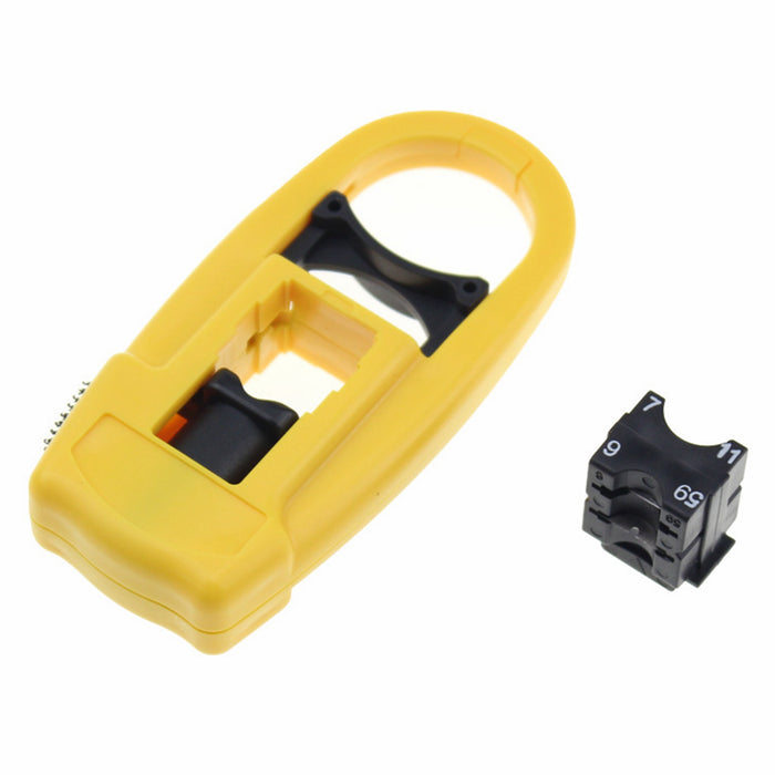 Yankok RG59 RG11 RG7 RG6 Rotary Coax Cable Strip and Cut Tool Yellow