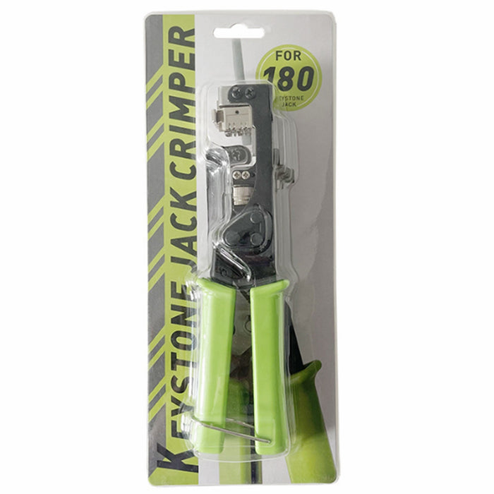 Yankok 180 Degree Keystone Jack Punch Down Tool (Fit Specific AMP 110 Series 8 Position Jacks Only) 0760A Green