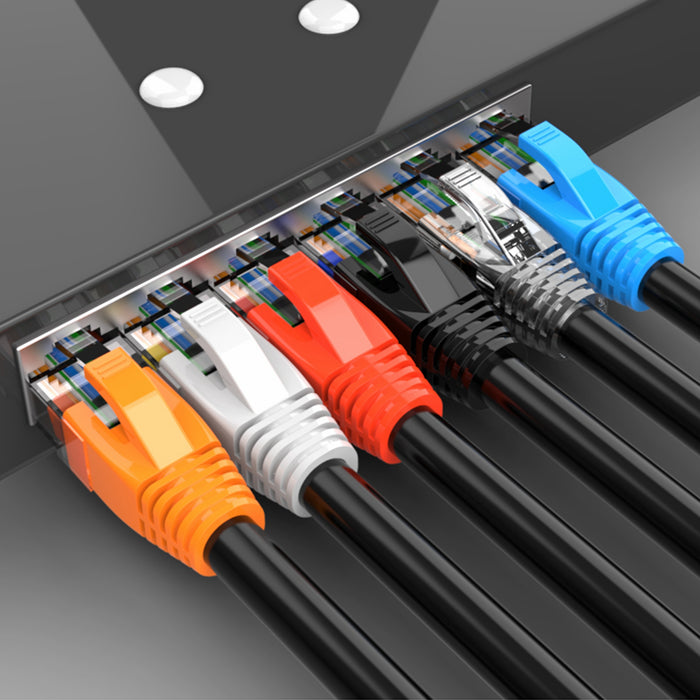Yankok RJ45 Strain Relief Boots OD8.5mm 100 Pcs Multi-Color for CAT6a CAT7 Shielded Connectors OD7.0-8.5mm