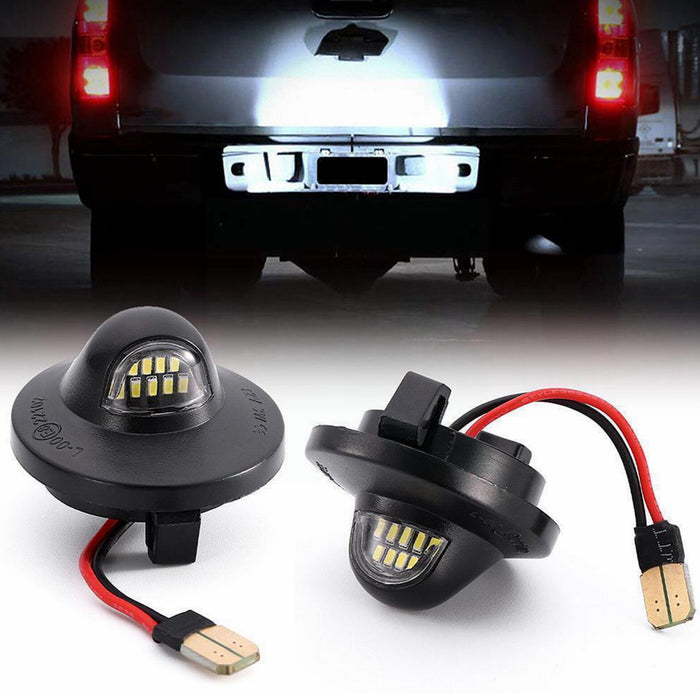 Yankok LED License Plate Lights for Ford Pickup F150 F250 F350 F450 F550 Super Duty Ranger and SUV Bronco Explorer Sport Trac Excursion Expedition