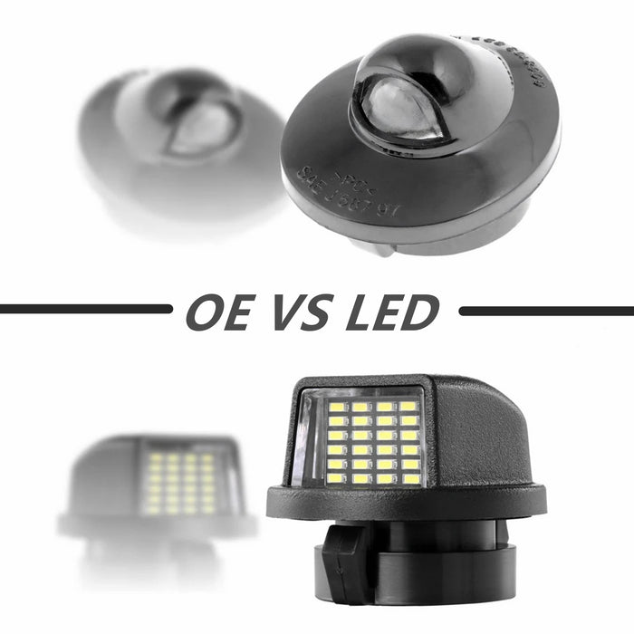 Yankok 24LED License Plate Lights for Ford F150/250/350/450/550/SuperDuty Ranger Expedition Excursion Explore Bronco