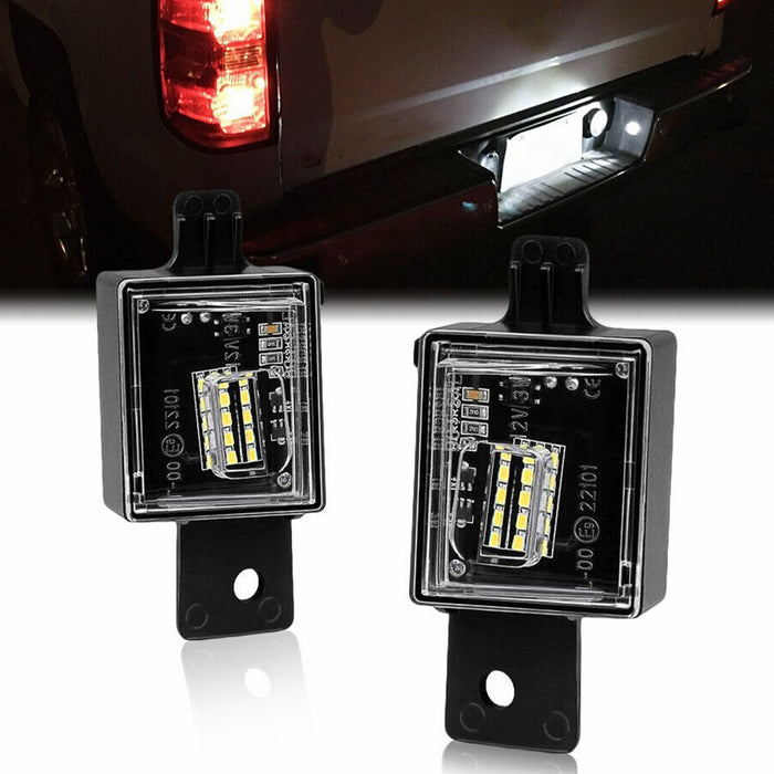 Yankok LED License Plate Lights for Chevy [Silverado 2014-2018] [Colorado 2015-2019] GMC [Sierra 2014-2018] [Canyon 2015-2019]