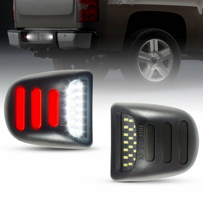 Yankok LED License Plate Lights for [Chevy Chevrolet Silverado Suburban Tahoe Avalanche Traverse] [GMC Sierra Yukon & Yukon XL] [Cadillac Escalade & EXT]