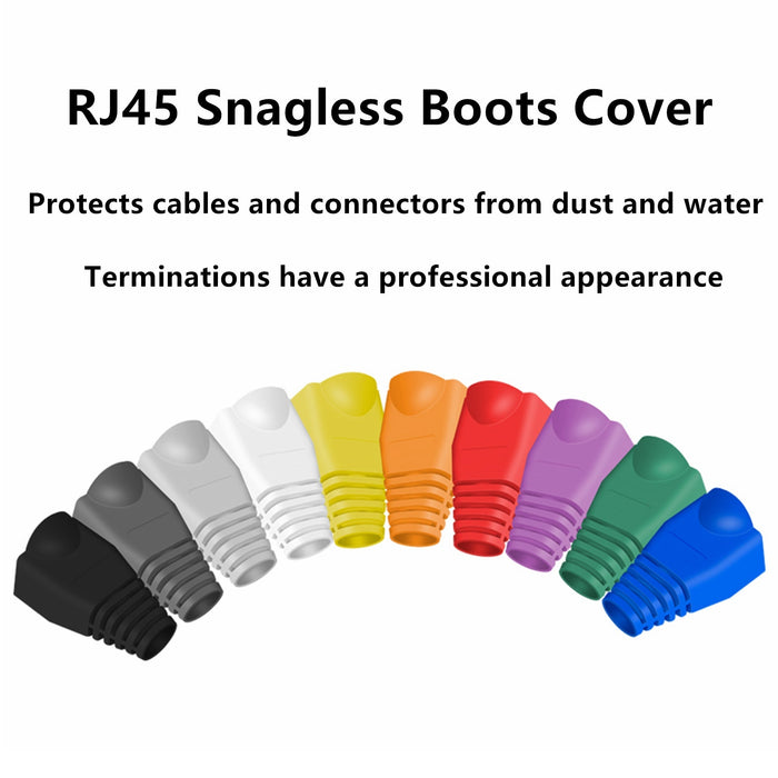 Yankok RJ45 Strain Relief Boots OD 6.0mm 100 Pcs Green