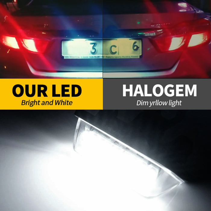 Yankok LED License Plate Lights for Toyota RAV4 Highlander Avalon Corolla Prius Alphard and Lexus ES300h LX600 UX200/300