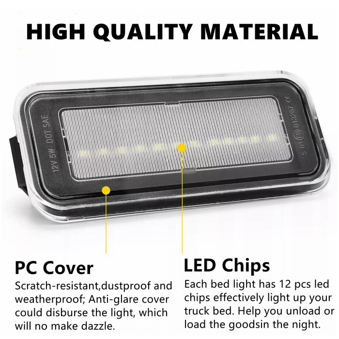 Yankok LED Bed Lights for Toyota Tacoma 2020-2023 with Connection Wire 12-SMD PT857-35200
