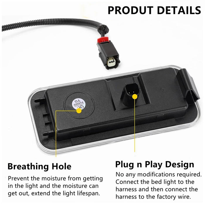 Yankok LED Bed Lights for Toyota Tacoma 2020-2023 with Connection Wire 12-SMD PT857-35200