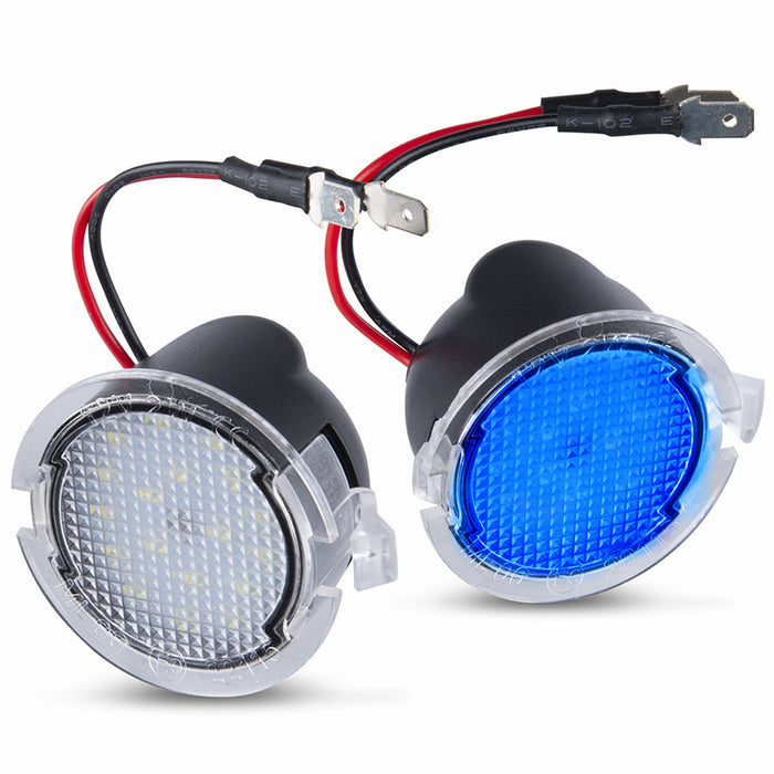 Yankok Ford and Lincoln LED Side Mirror Puddle Lights 2 Pack 18 SMD LED 6500K White