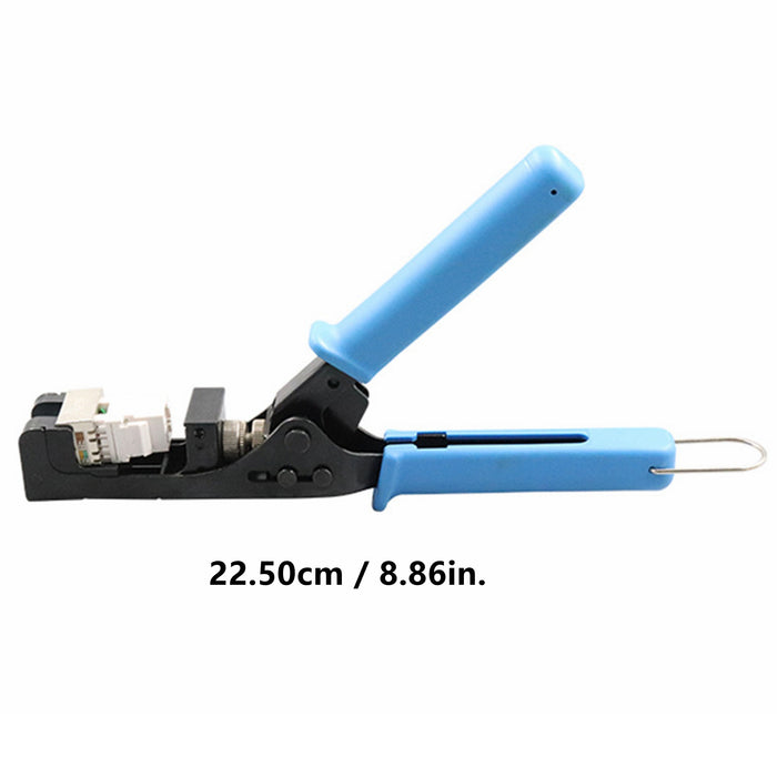 Yankok 180 Degree Keystone Jack Punch Down Tool (Fit Short Body with Plat Pin Jacks Only) 5098AB Blue