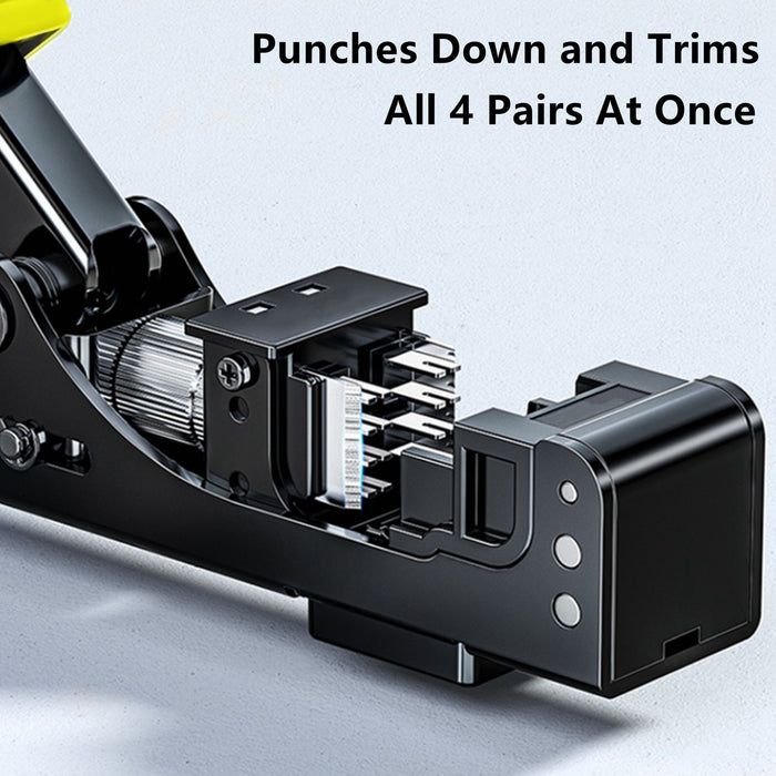 Yankok 90 Degree Keystone Jack Punch Down Tool Specific Modular FIT (Check Jacks’ Fitment in Picture) Yellow Handle