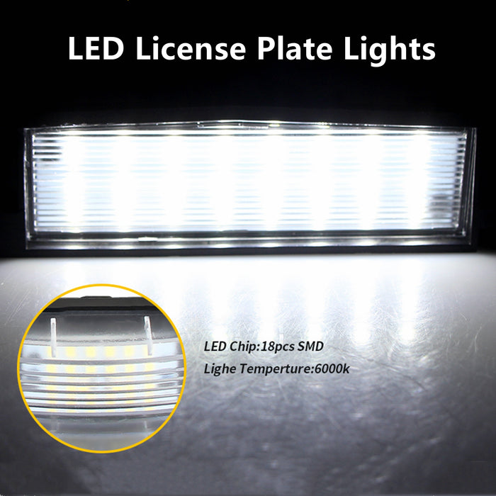 Yankok LED License Plate Lights for Toyota RAV4 Corolla Yaris Avalon Camry Soara Scion IQ IM