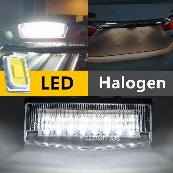 Yankok LED License Plate Lights for Toyota RAV4 Prius Venza C-HR Matrix Scion tC and Lexus CT200h NX200t/300h RX200t/450h IS300 Wagon 8127053011