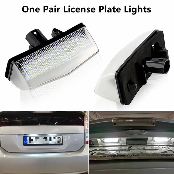 Yankok LED License Plate Lights for Toyota RAV4 Prius Venza C-HR Matrix Scion tC and Lexus CT200h NX200t/300h RX200t/450h IS300 Wagon 8127053011