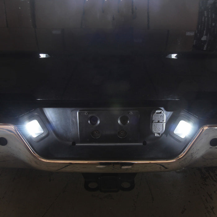 Yankok LED License Plate Lights for Dodge Ram 1500 2500 3500 2002-2018 & 2019 1500 Classic Black Clear