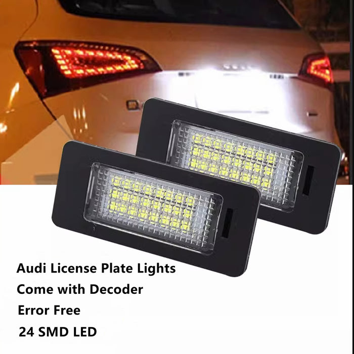 Yankok Audi LED License Plate Lights for A1 A4 A5 A6 A7 B8 Q5 S5 RS5 TT