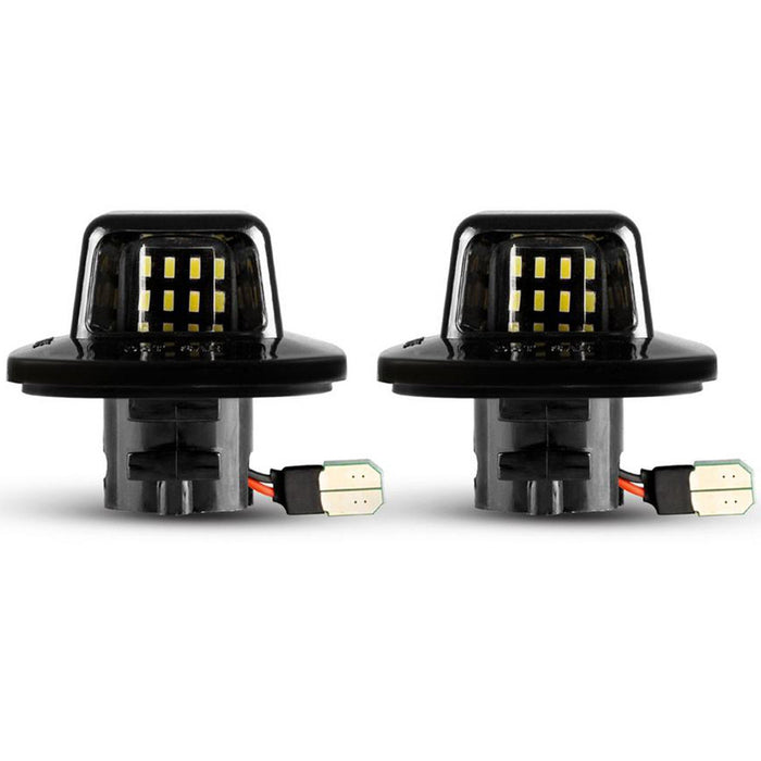 Yankok LED License Plate Lights for Chevy Blazer S10 C1500 K1500 Silverado Suburban Tahoe GMC Yukon Sonoma 1988-1999 Black Housing