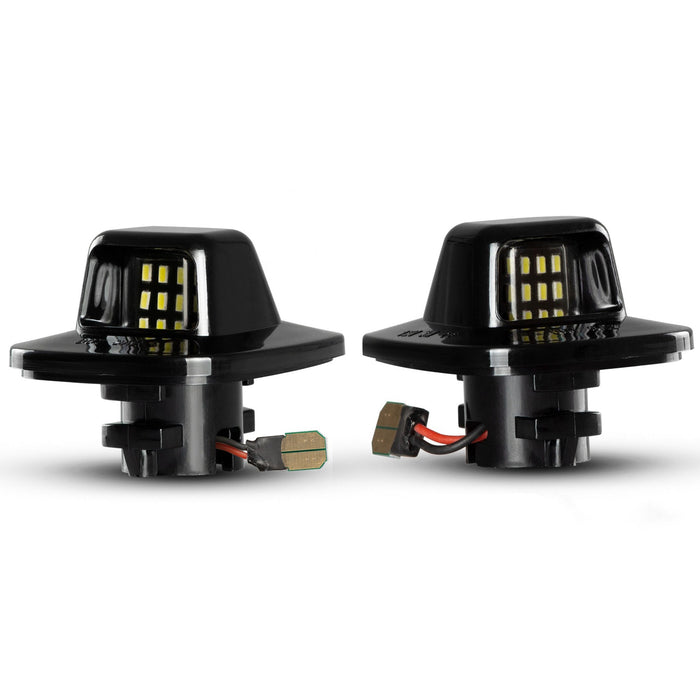 Yankok LED License Plate Lights for Chevy Blazer S10 C1500 K1500 Silverado Suburban Tahoe GMC Yukon Sonoma 1988-1999 Black Housing