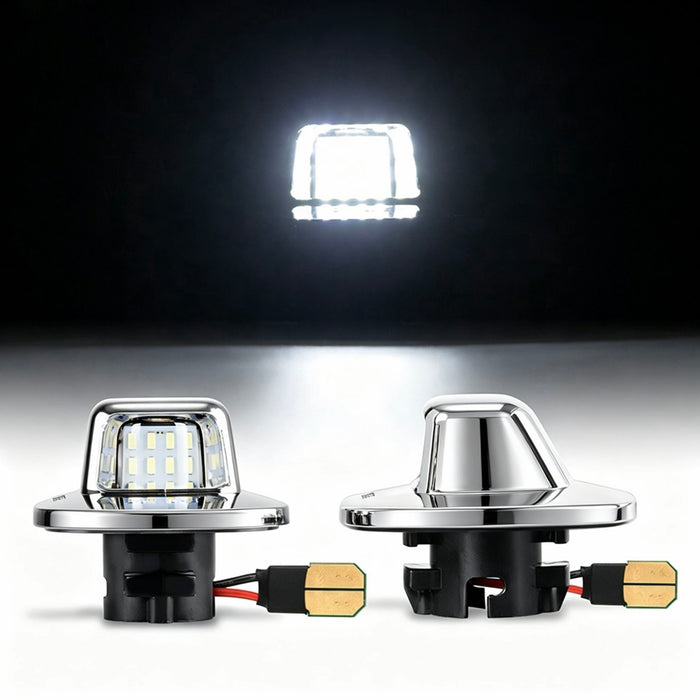 Yankok LED License Plate Lights for Chevrolet Blazer S10 C1500 K1500 Silverado Suburban Tahoe GMC Yukon Sonoma 1988-1999 Black Housing