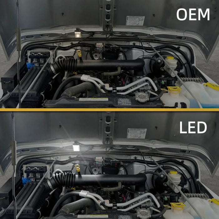Yankok LED Under Hood Light for Dodge Ram Charger Dakota Durango Jeep Cherokee Wrangler Chrysler 300
