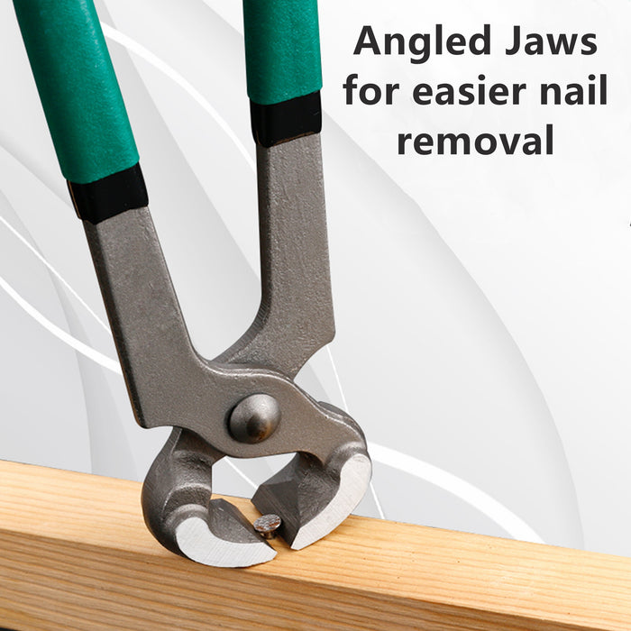 Yankok 6" Nail Puller Tool, 0.71in. Jaw Clearance Green Handle Grip