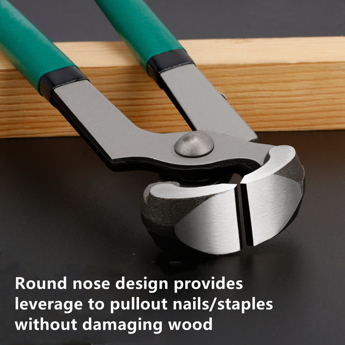 Yankok 6" Nail Puller Tool, 0.71in. Jaw Clearance Green Handle Grip