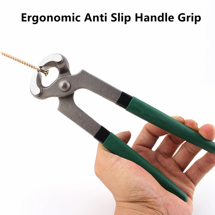 Yankok 6" Nail Puller Tool, 0.71in. Jaw Clearance Green Handle Grip