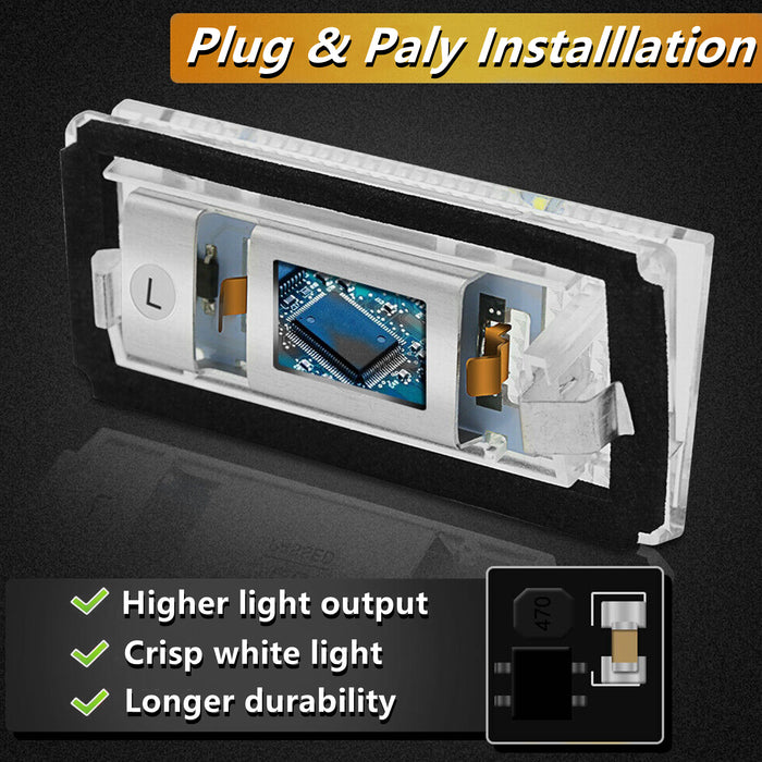 LED Kennzeichenbeleuchtung für BMW E46 3er 323i 325i 330i 325xi 330xi 330xd 1998-2003 4-Türer Limousine