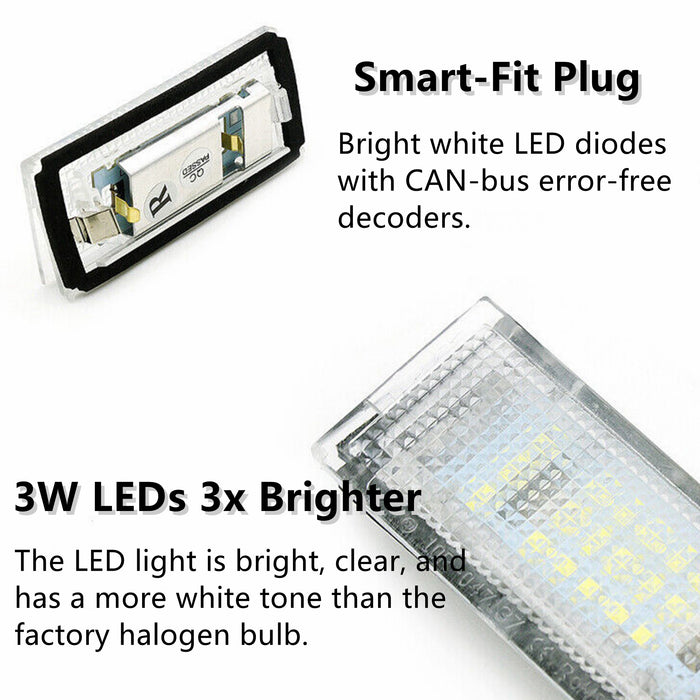 LED Kennzeichenbeleuchtung für BMW E46 3er 323i 325i 330i 325xi 330xi 330xd 1998-2003 4-Türer Limousine