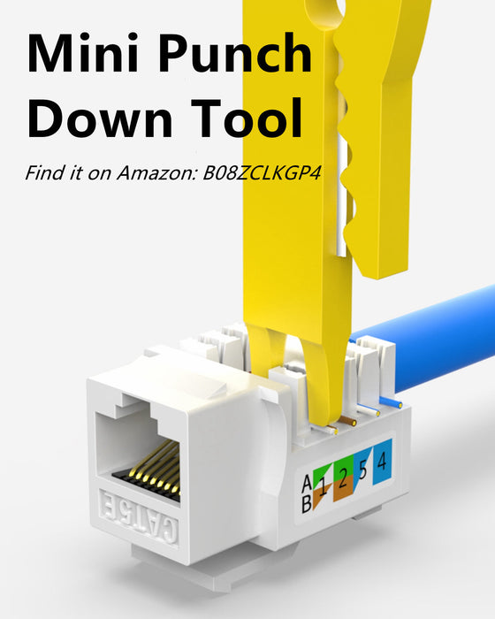 Yankok HT718 RJ45 Pass Through Crimp Tool Kit with CAT7 Connectors and Boots