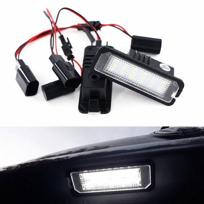 Yankok LED License Plate Lights for VW Golf 4 5 6 7 GTi CC Rabbit Eos Beetle Porsche Boxster Cayman Cayenne Carrera