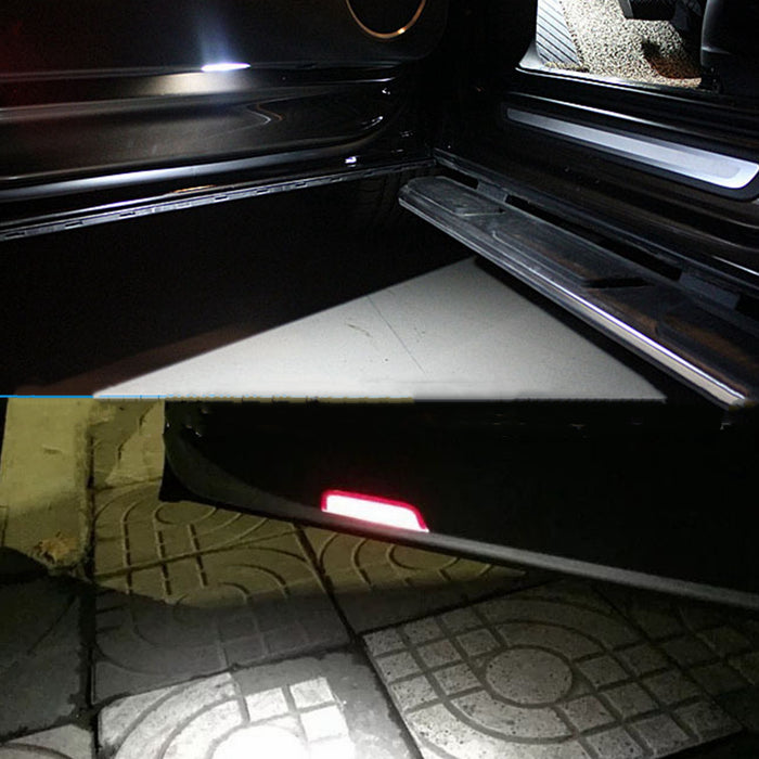 Yankok LED Door Courtesy Lights White Red for Toyota Camry Avalon Highlander Sienna Tundra Sequoia Prius 86 Scion FR-S Subaru BRZ Lexus IS ES GS GX LX LS RC RX