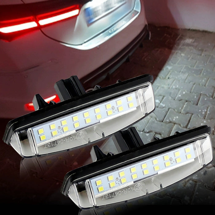 Yankok LED License Plate Lights for Toyota Camry Echo Prius Sienna Yaris Sedan and Lexus ES300/330 GS300/400/430 IS200/300 LS430 RX300/350/400