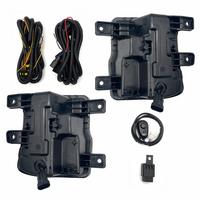 Yankok LED Fog Lights for Chevrolet Silverado 1500 2016 2017 2018 w/ Wiring Harness