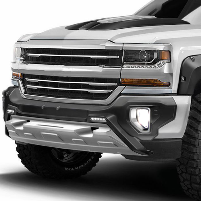 Yankok LED Fog Lights for Chevrolet Silverado 1500 2016 2017 2018 w/ Wiring Harness