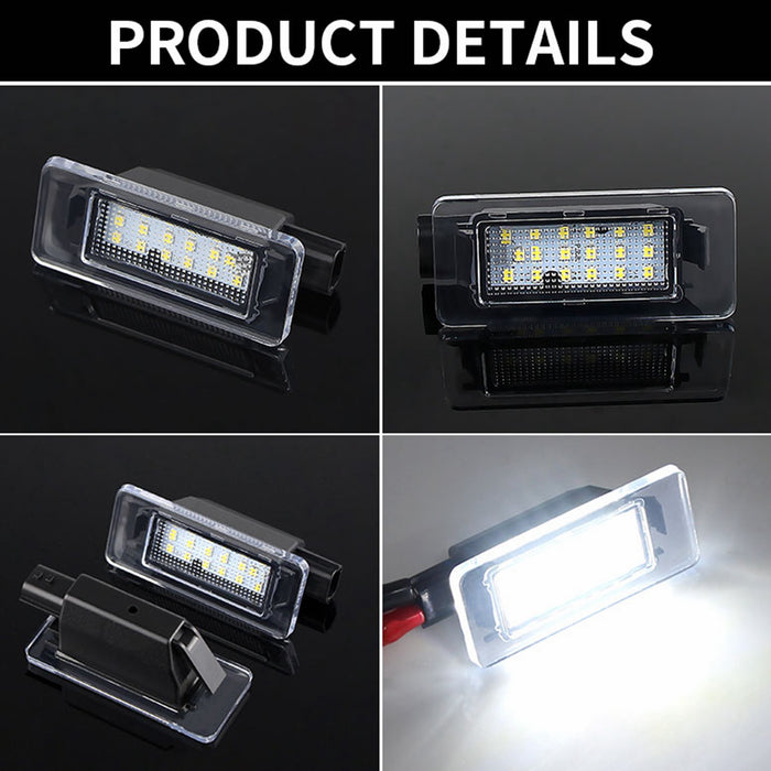 Yankok LED License Plate Lights for Nissan Altima L37 Sentra B17 B18 Versa Sedan N18 Rogue X-Trail T33