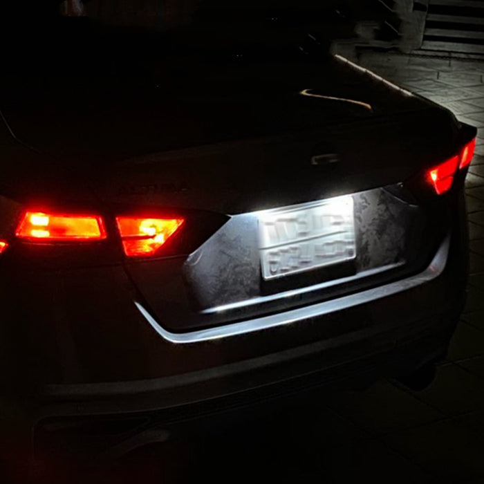 Yankok LED License Plate Lights for Nissan Altima L37 Sentra B17 B18 Versa Sedan N18 Rogue X-Trail T33
