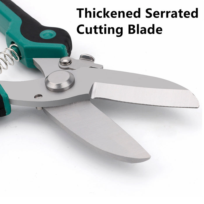 Yankok 8" Heavy Duty Industrial Scissors Steel Cutter Green