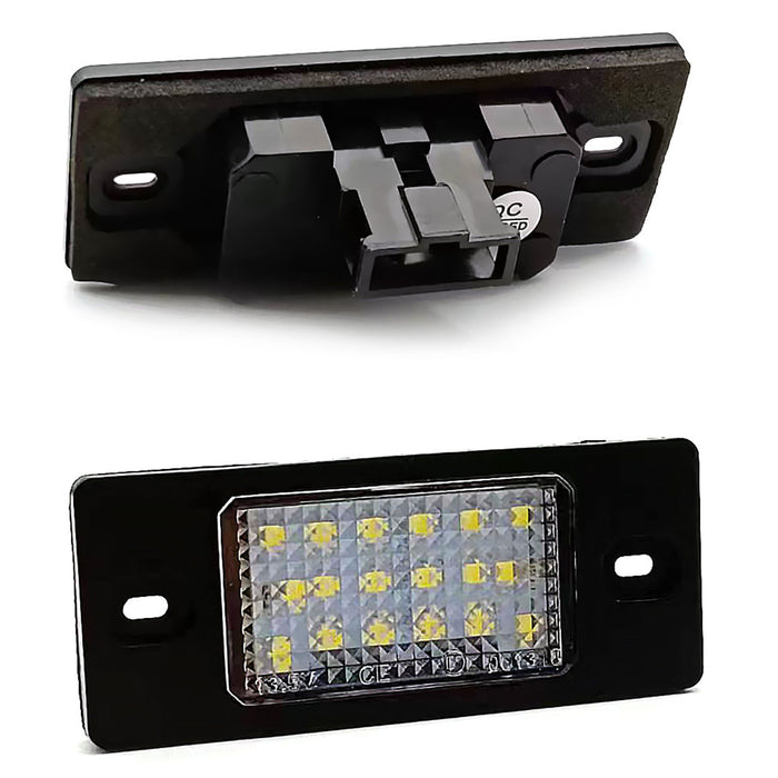Yankok LED License Plate Lights for VW Touareg Passat Wagon Jetta Golf Porsche Cayenne Black Resistor